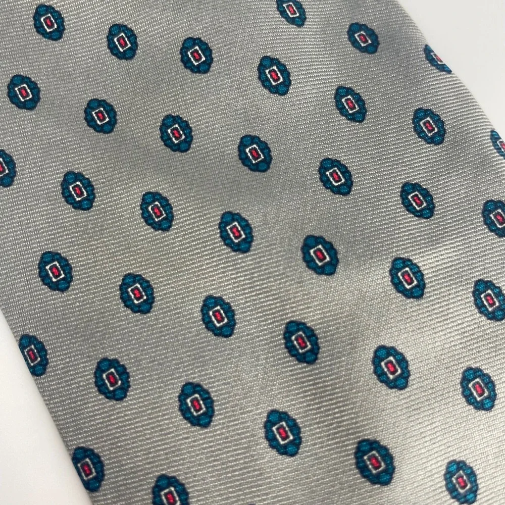 Vintage Frederick & Nelson Necktie‎ Men Gray Dots 3